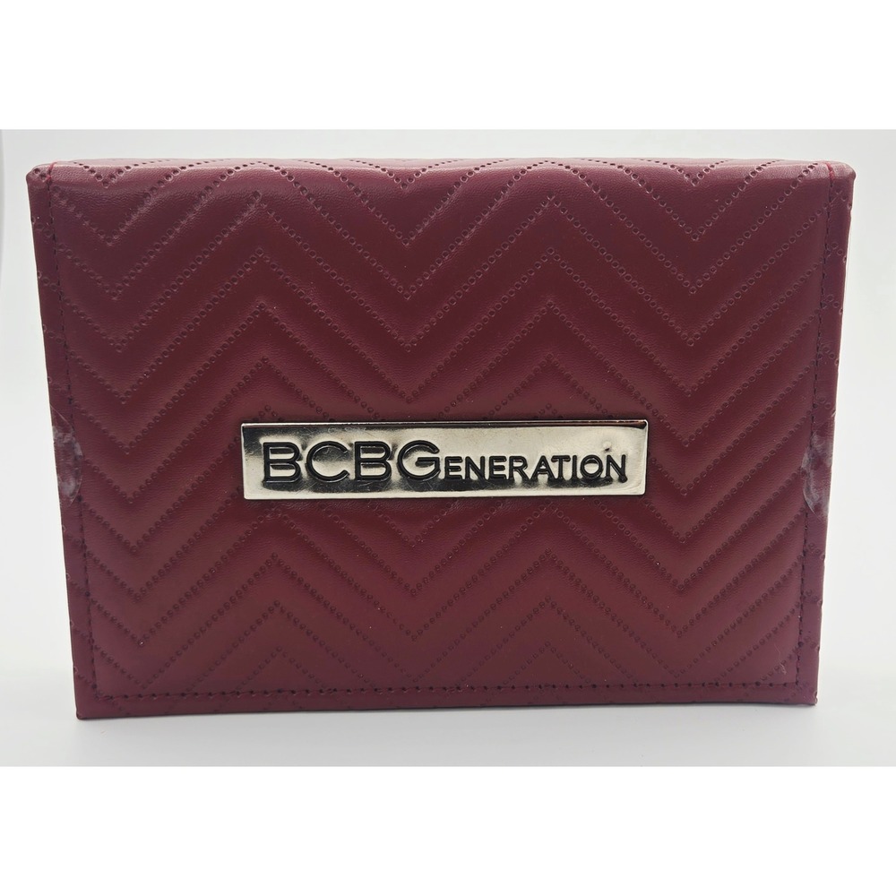 BCBGeneration 36 Pc Total Face & Eye Palette Burgundy Quilted Case New
